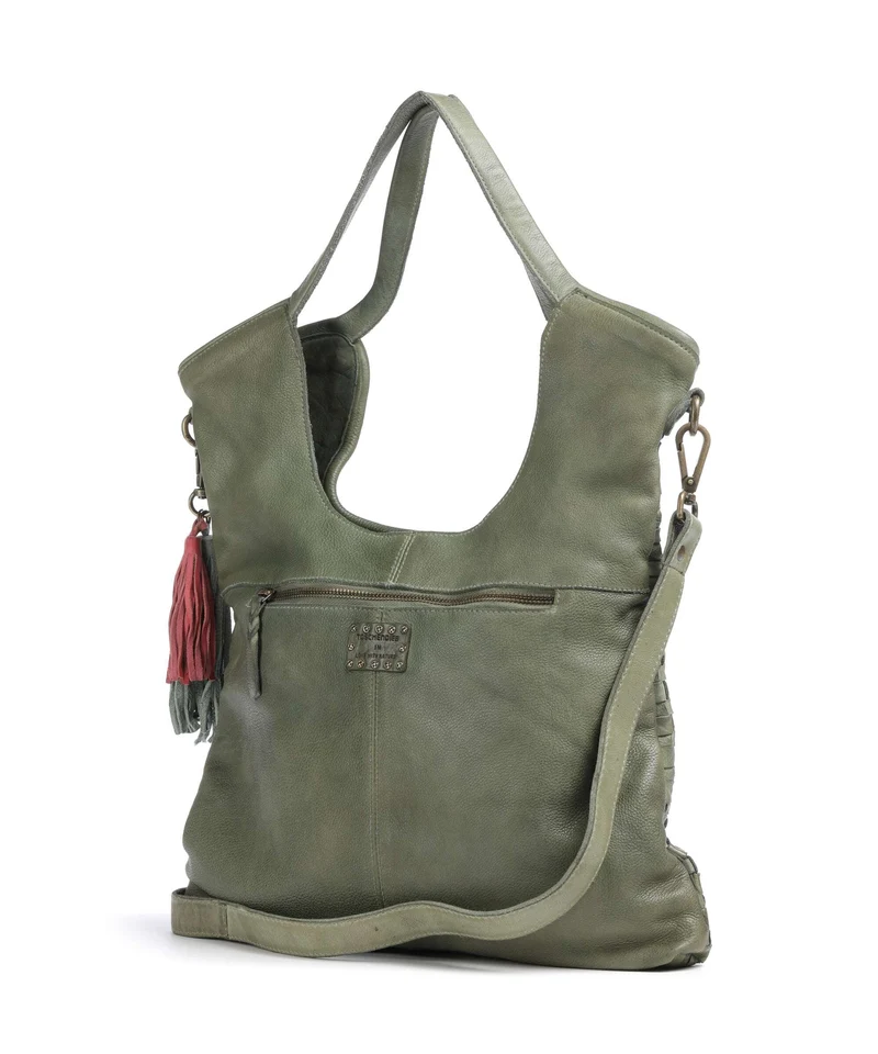 Taschendieb Wien Venusweg 3 Bolsa shopping green leaf