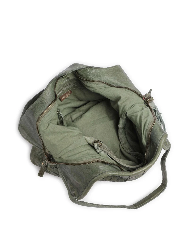Taschendieb Wien Venusweg 3 Bolsa shopping green leaf
