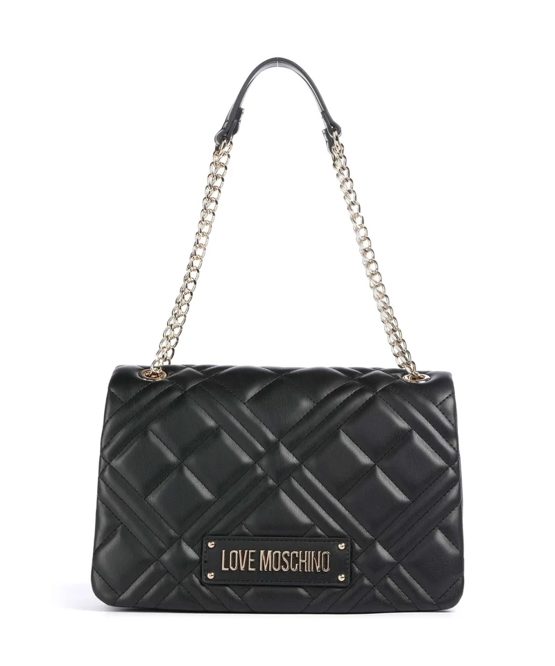 Love Moschino Quilted Bolso de hombro nero