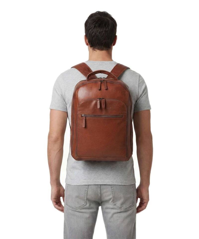 The Chesterfield Brand Novum Maggiore Mochila cognac