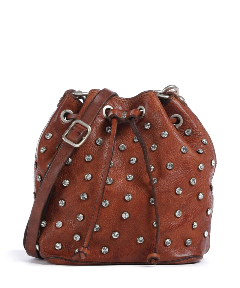 Campomaggi Bucket bolso de mano cognac