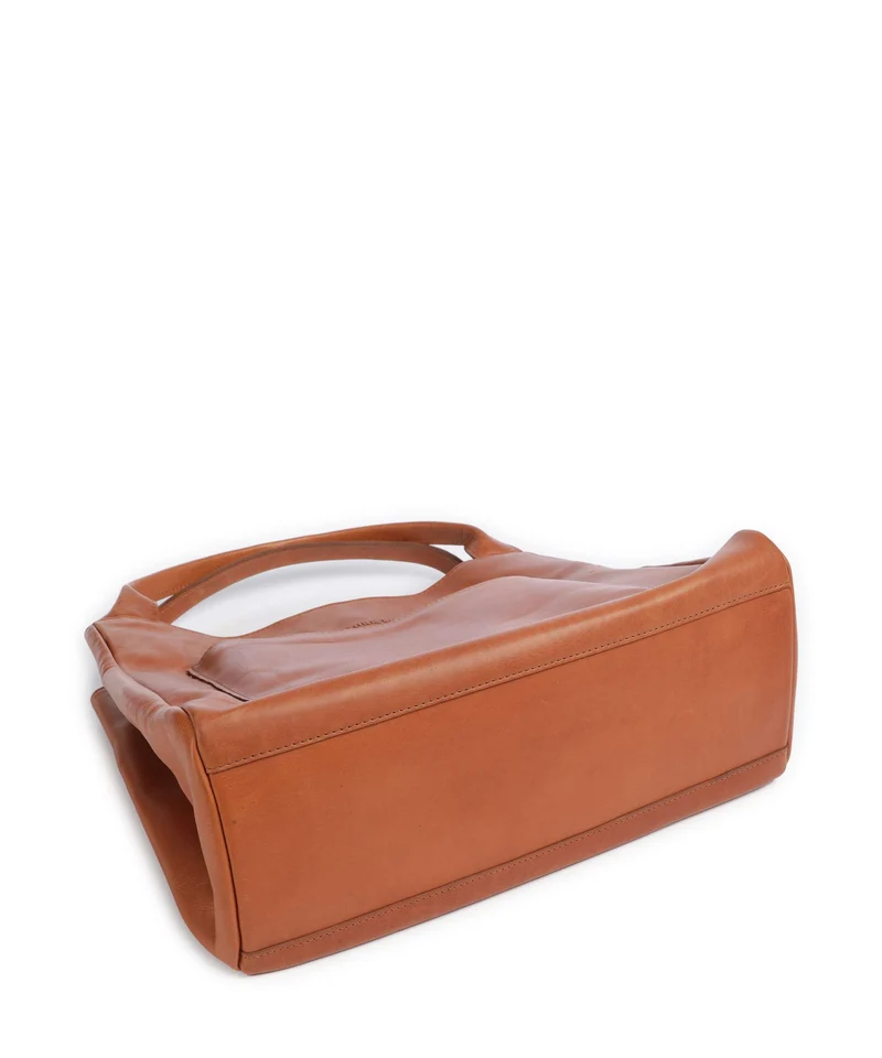 The Chesterfield Brand Wax Pull Up Cow Fioline Bolso de mano cognac