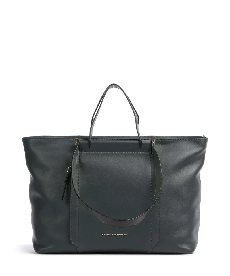 Piquadro Circle Bolsa shopping verde bosco/verde oliva