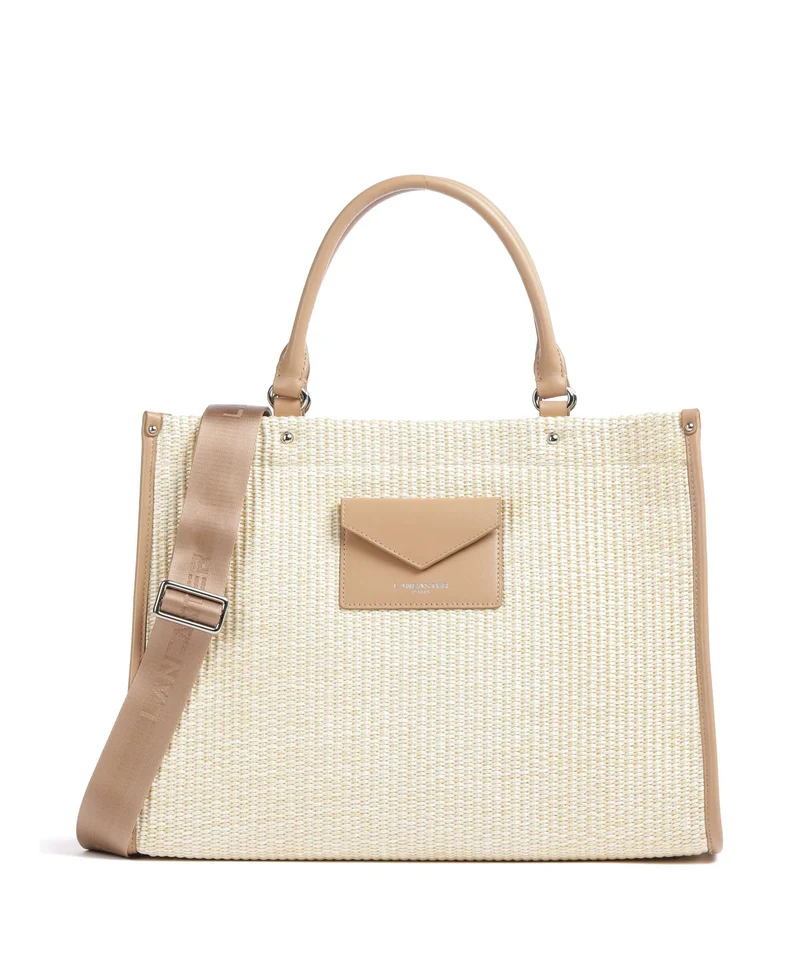 Lancaster Actual Osier Mini Bolso de mano beige