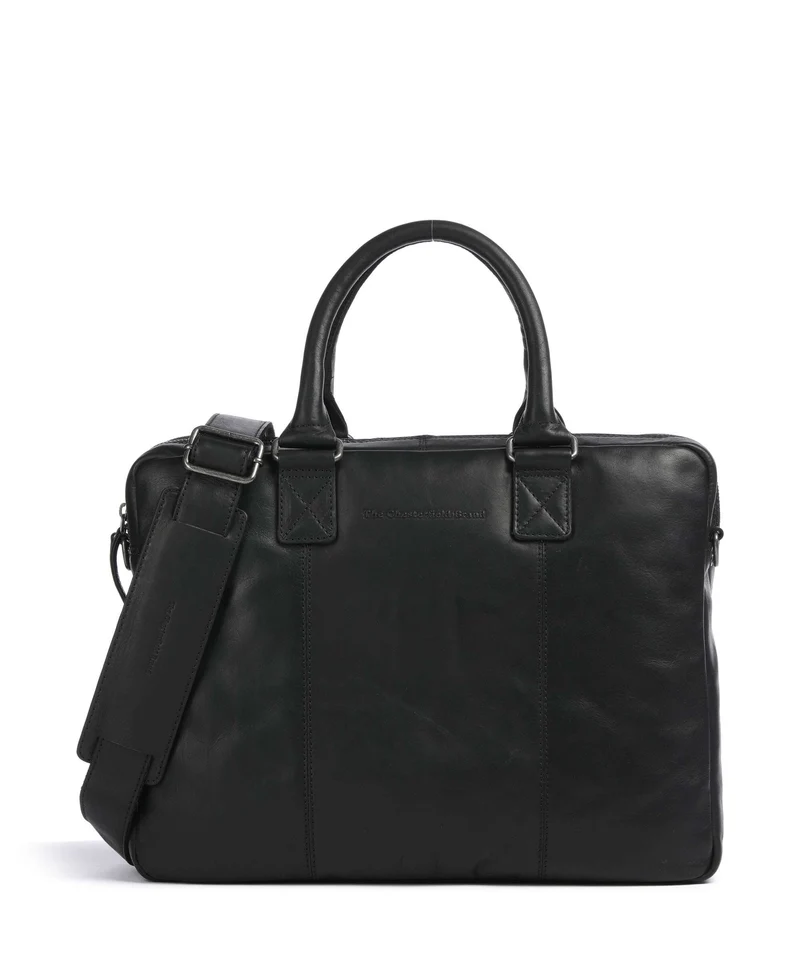 The Chesterfield Brand Wax Pull Up Cow Fabian Maletín black