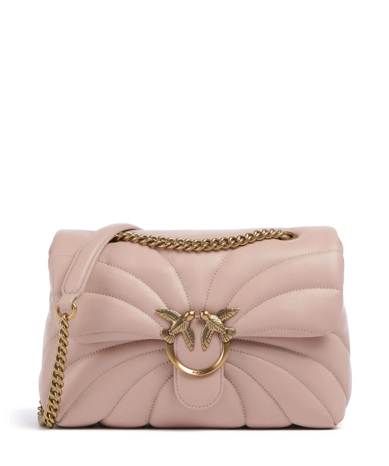 Pinko Love Puff Classic Bolso de hombro cipria/antique gold