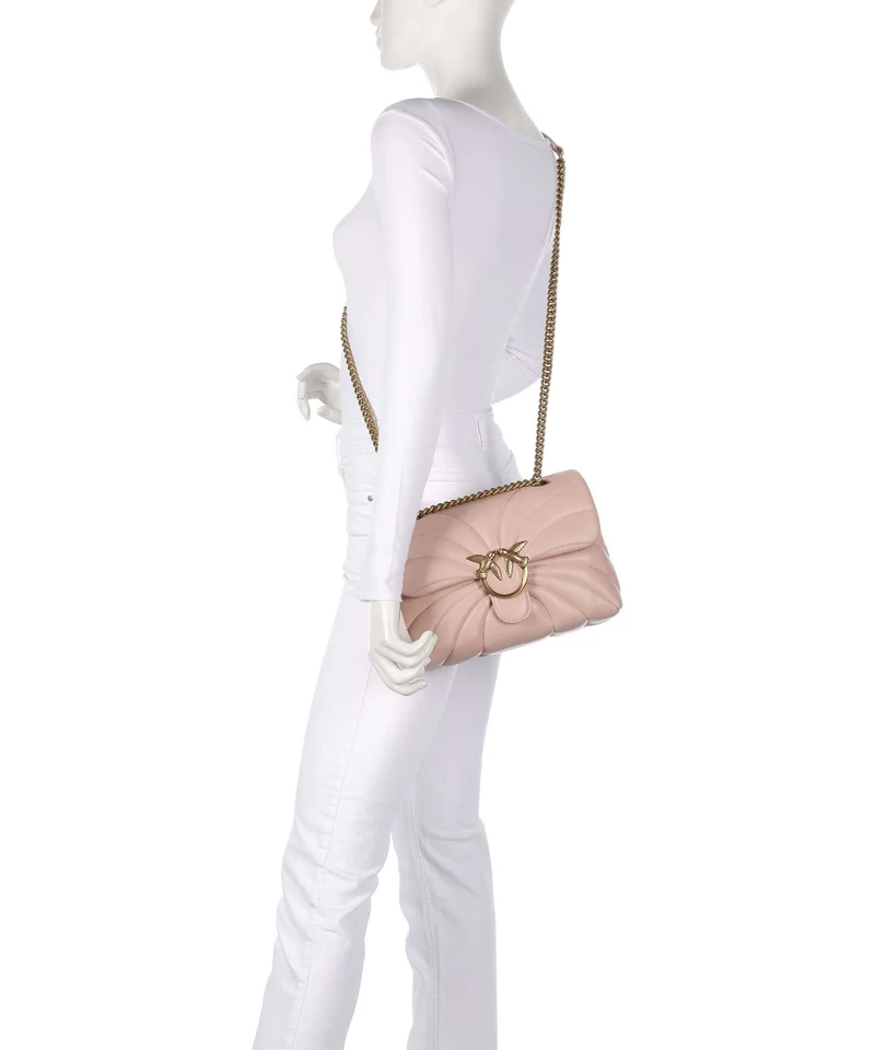 Pinko Love Puff Classic Bolso de hombro cipria/antique gold