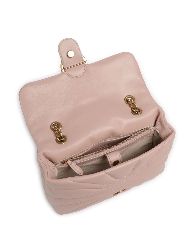 Pinko Love Puff Classic Bolso de hombro cipria/antique gold