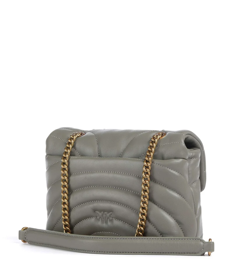 Pinko Love Puff Mini Bolso de hombro verde vertiver/antique gold