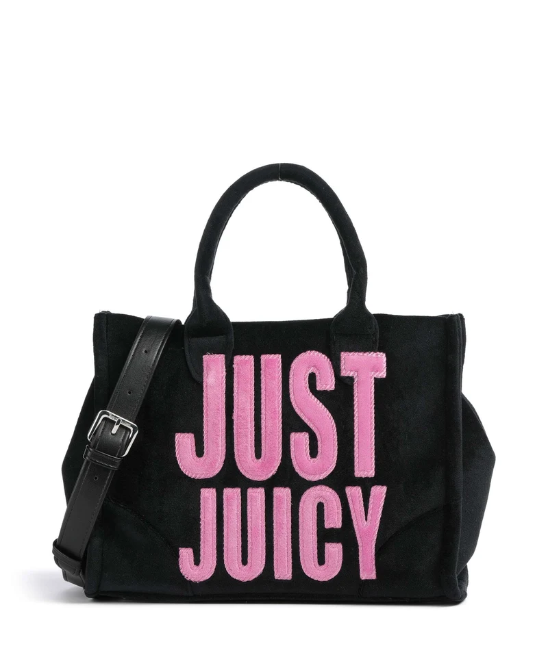 Juicy Couture Iris Patch Velvet M Bolso de mano black