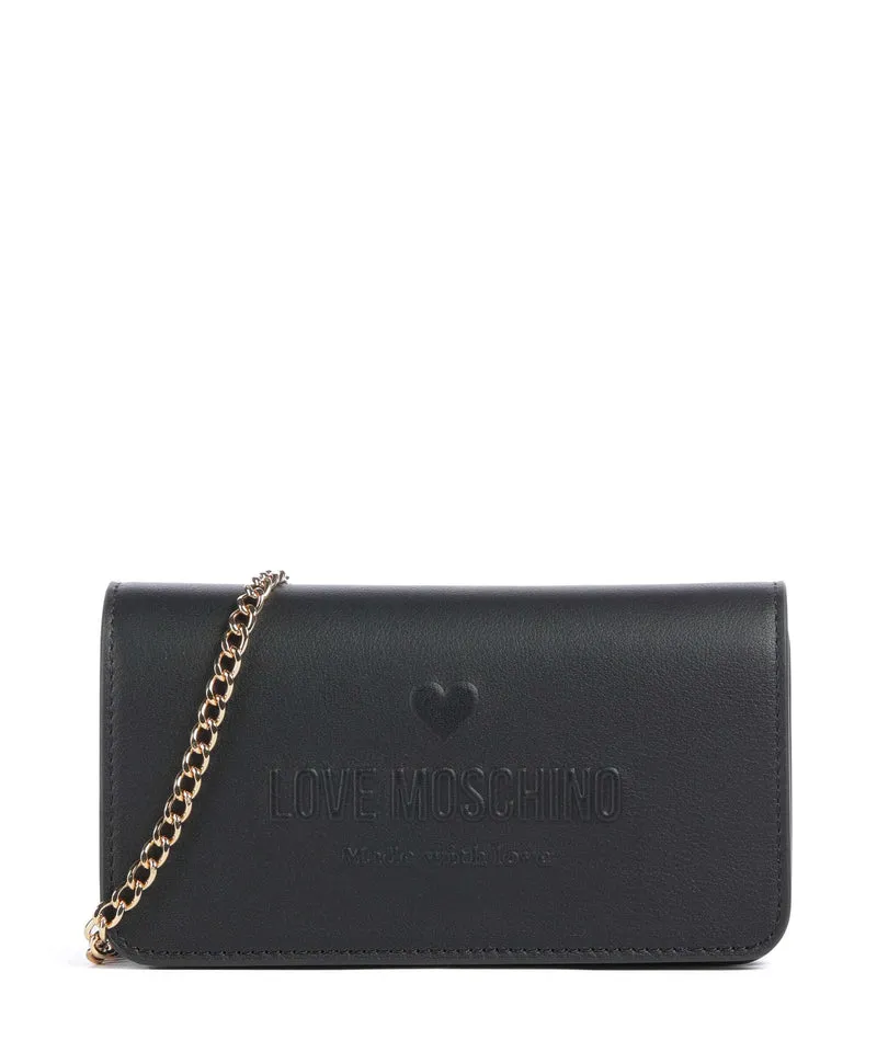 Love Moschino Love Embossed Bandolera nero