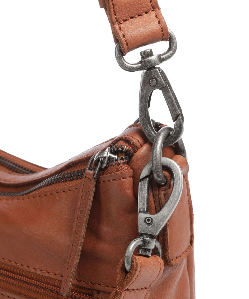 The Chesterfield Brand Washed Waxed Cow Caroline Bandolera cognac