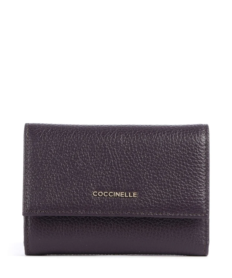 Coccinelle Metallic Soft Monedero prune