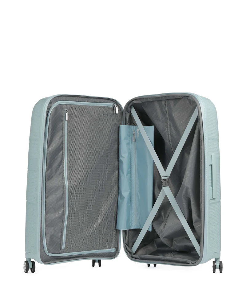 American Tourister Starvibe Maleta con 4 ruedas azzurro speckles