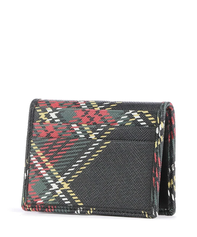 Vivienne Westwood Saffiano Printed Tarjetero chelsea tartan