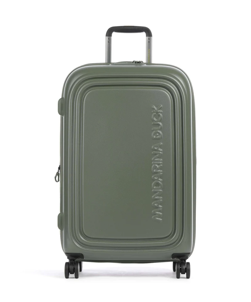 Mandarina Duck Logoduck+ Maleta con 4 ruedas pine green