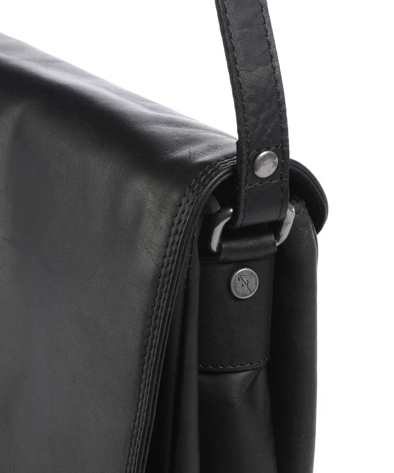 The Chesterfield Brand Wax Pull Up Cow Laverton Bandolera black