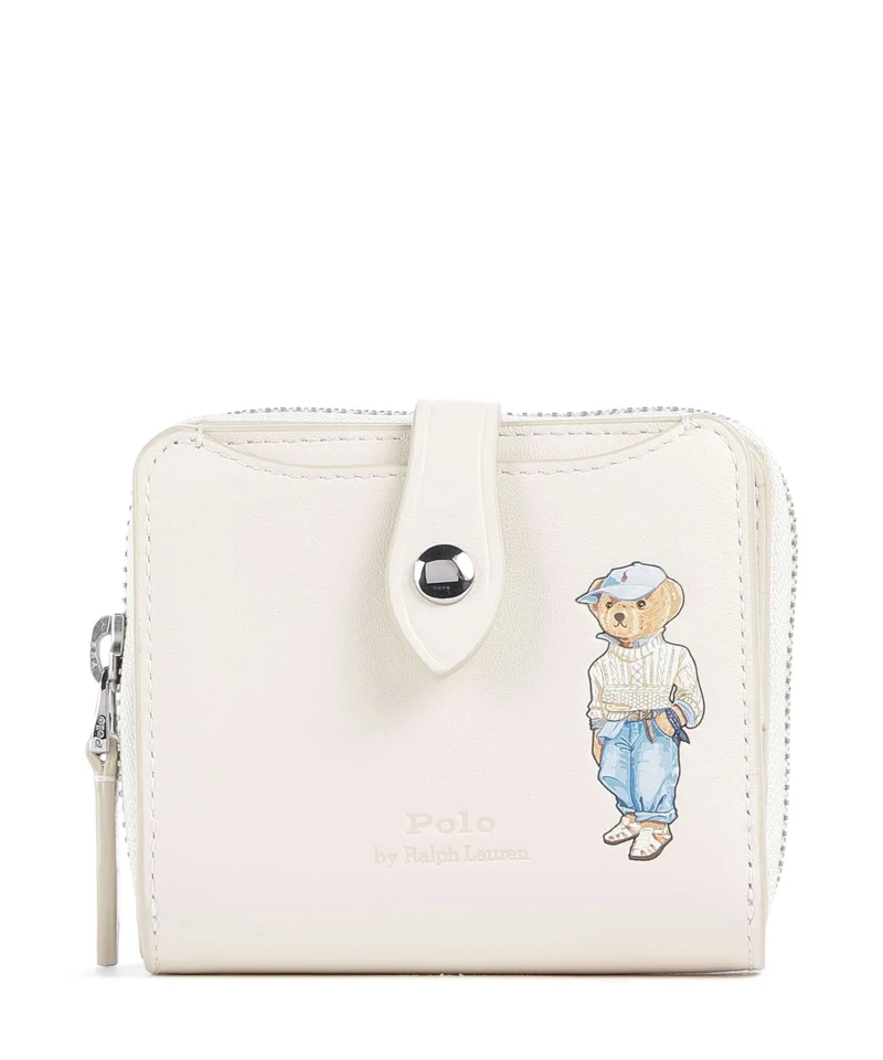 Polo Ralph Lauren Bear Eran Cable Monedero ivory