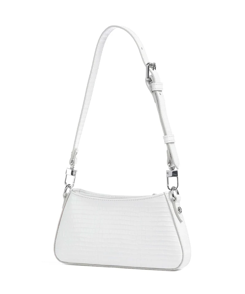 Vivienne Westwood Tasha Embossed Croc Mini Bolso de hombro white