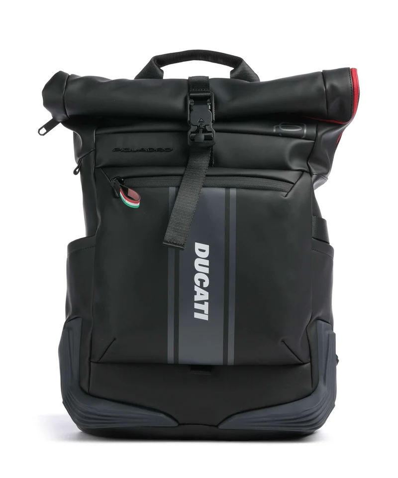 Piquadro Corner Special Ducati Mochila roll-top black