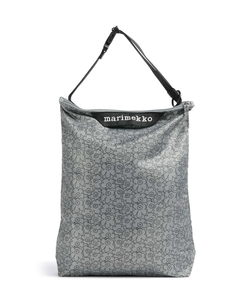 Marimekko Neat Unikko Piirto M Bolso de hobo grey/black