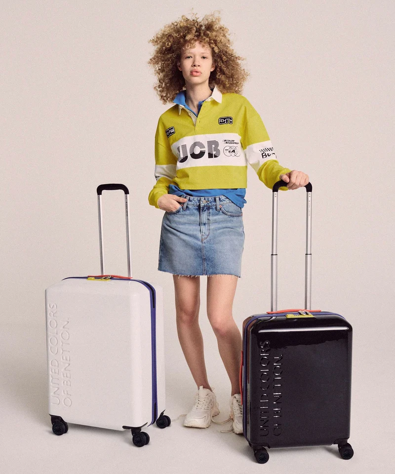 Delsey Paris x United Colors of Benetton United Maleta con 4 ruedas white
