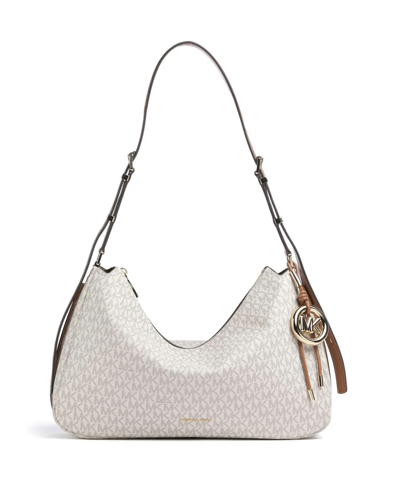 Michael Kors Nolita Medium Bolso de hobo vanilla/acorn
