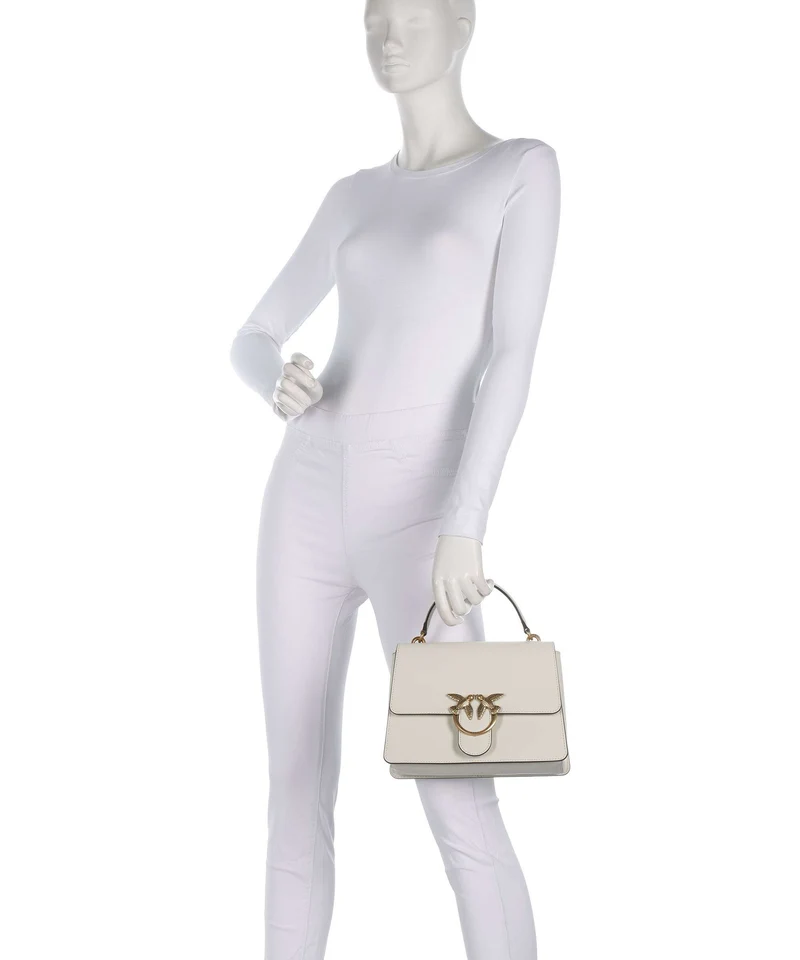 Pinko Love One Classic Bolso de mano bianco seta/antique gold