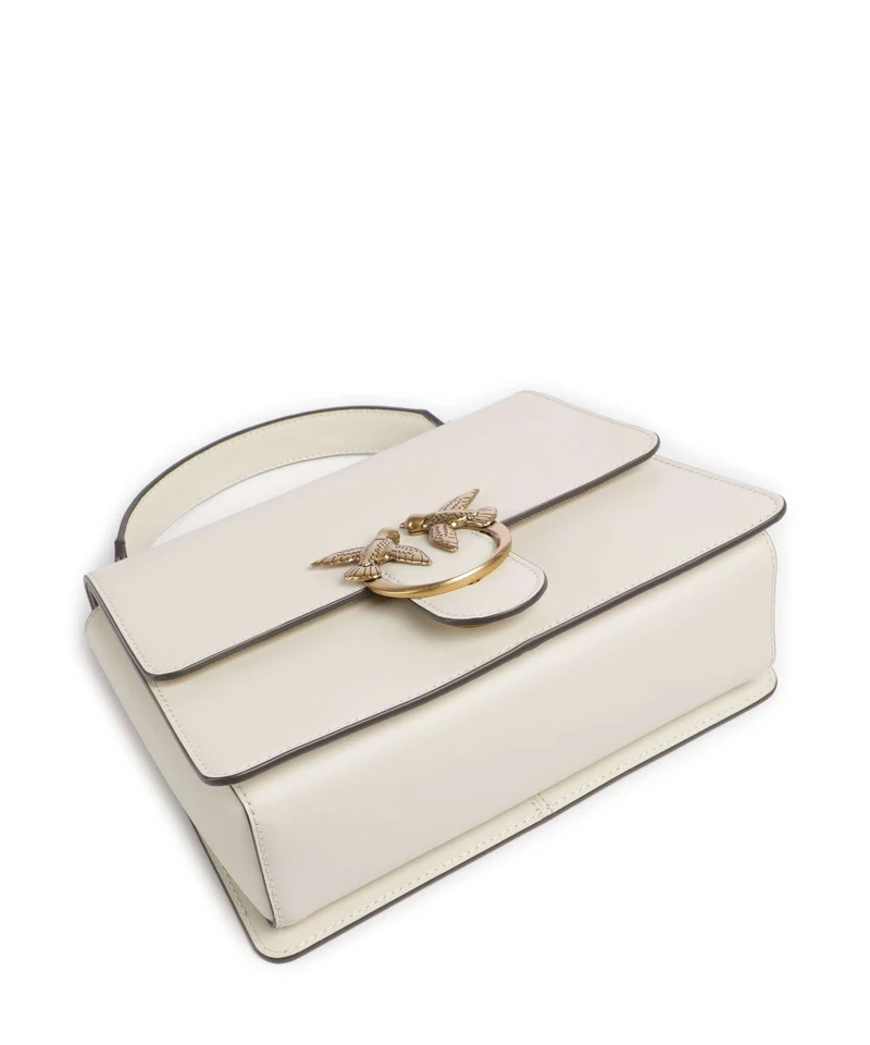 Pinko Love One Classic Bolso de mano bianco seta/antique gold