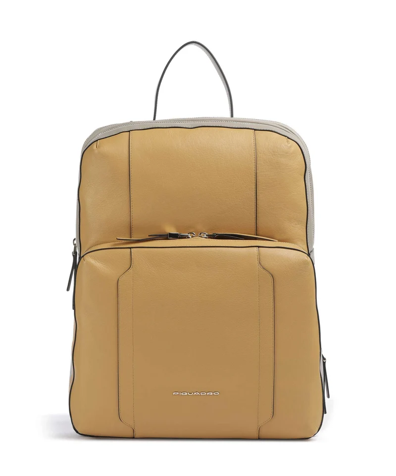 Piquadro Circle Mochila para portátil yellow/beige