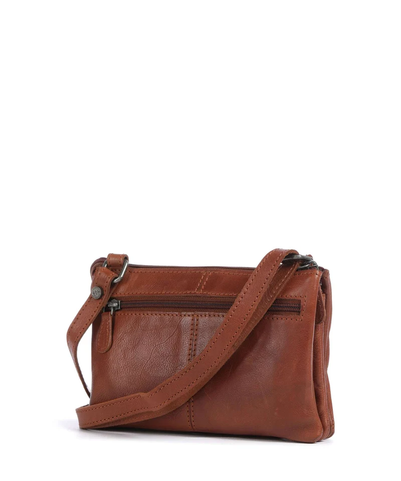 The Chesterfield Brand Washed Waxed Cow Osaka Bandolera cognac