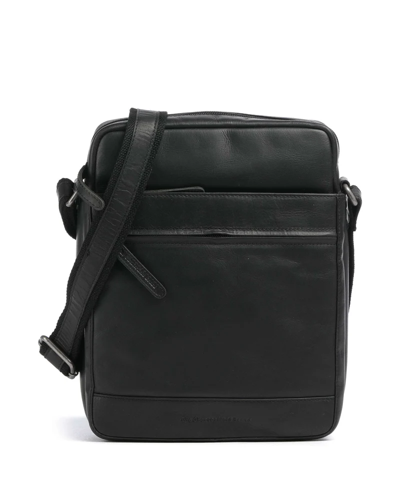The Chesterfield Brand Wax Pull Up Cow Anzora Bandolera black