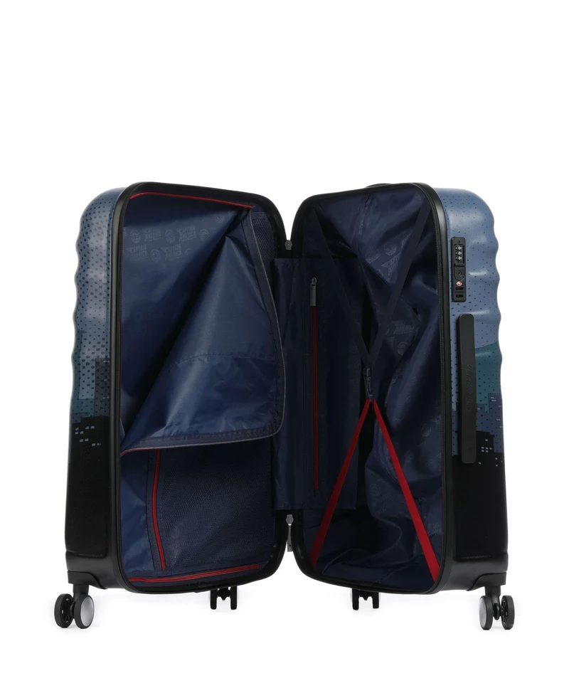 American Tourister Wavebreaker Disney Maleta con 4 ruedas captain america city