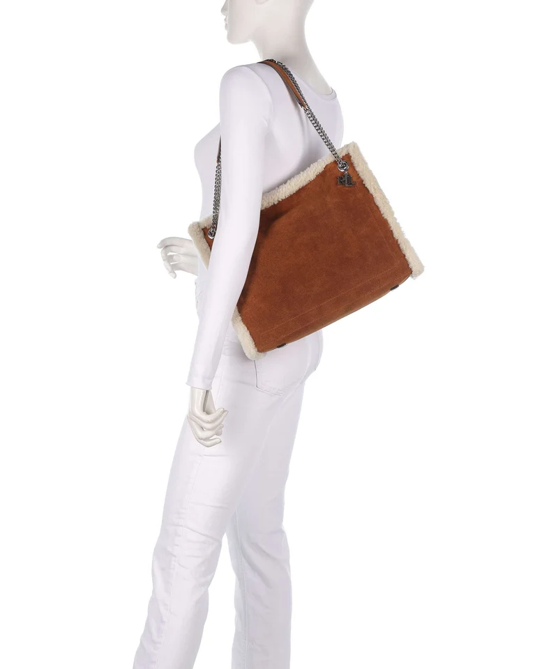 Lauren Ralph Lauren Bradley Large Bolsa shopping lauren tan/natural
