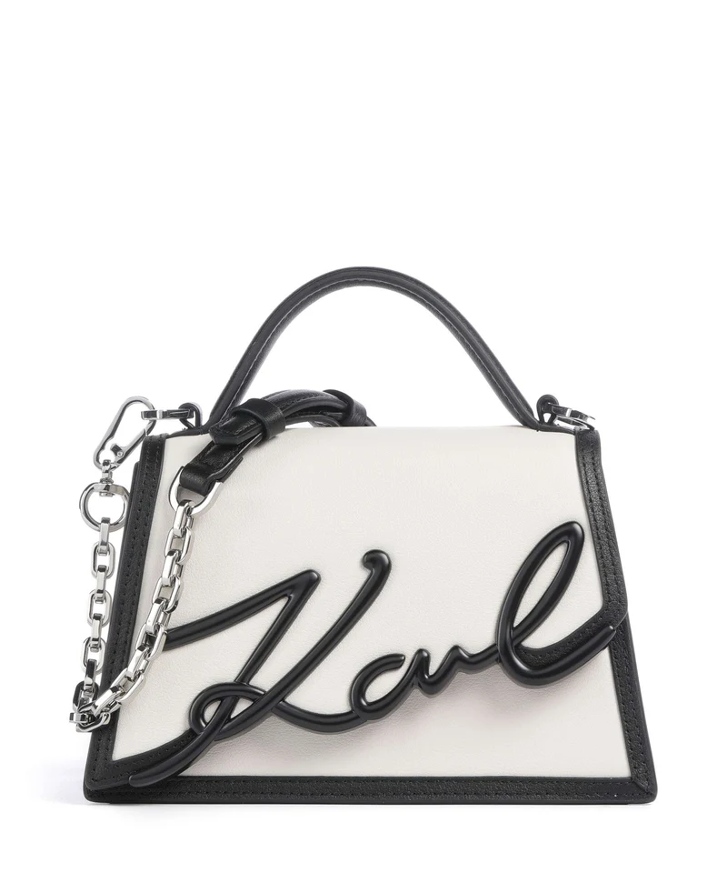 Karl Lagerfeld K/Signature 2.0 Bandolera white/black
