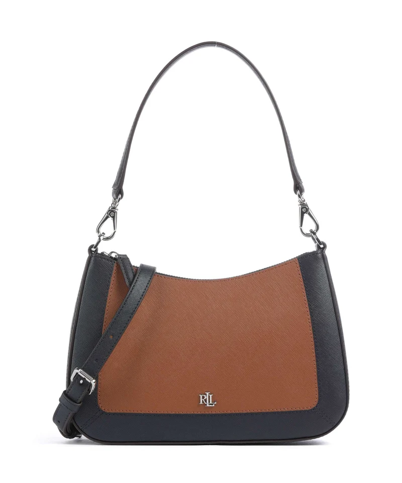 Lauren Ralph Lauren Danni 26 Bolso de hombro lauren tan/lauren navy