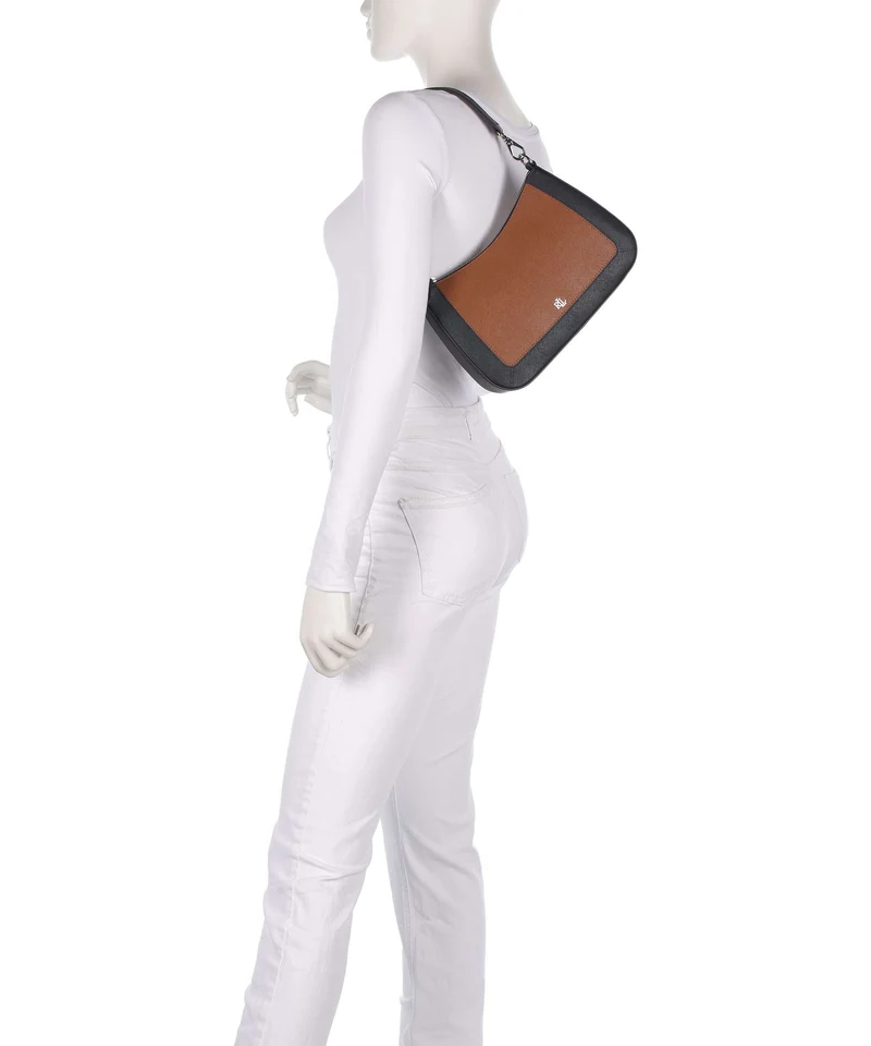 Lauren Ralph Lauren Danni 26 Bolso de hombro lauren tan/lauren navy