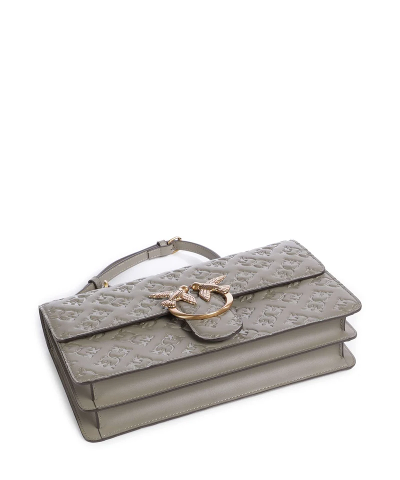 Pinko Love One Classic Bolso de hombro noce/antique gold