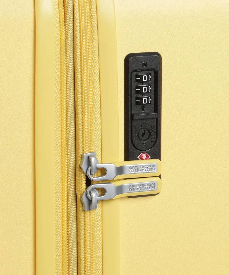 American Tourister Dynabelt Maleta con 4 ruedas sunny yellow