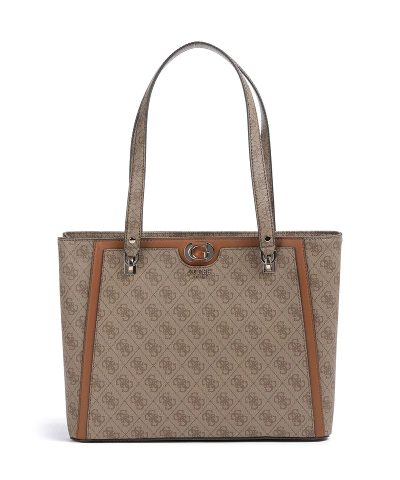 Guess Orlina 4G Logo Bolsa shopping latte logo/brown