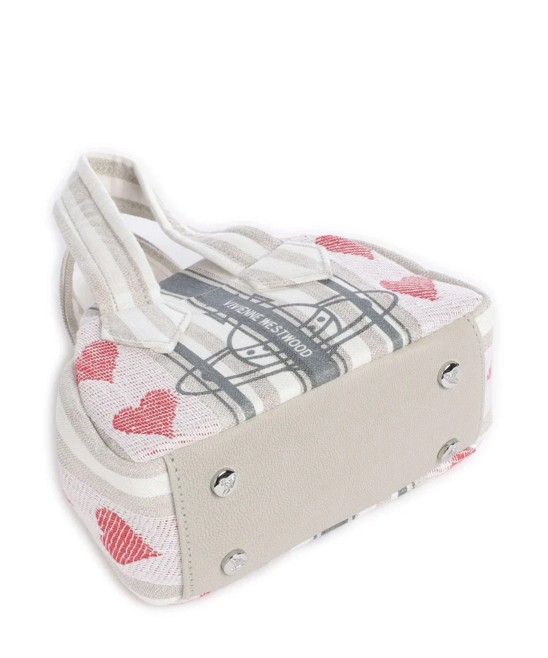 Vivienne Westwood Archive Linen Heart Stripes Mini Bandolera multicolour