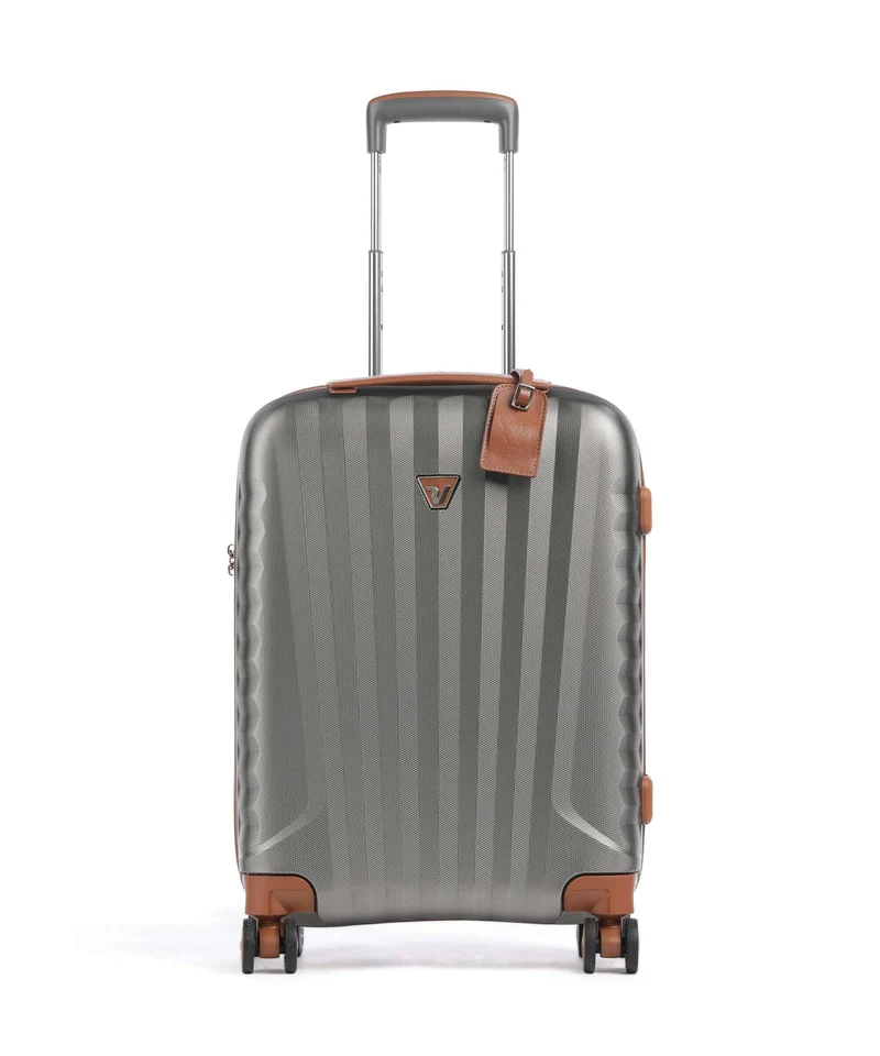 Roncato E-Lite Maleta con 4 ruedas titanio/cognac