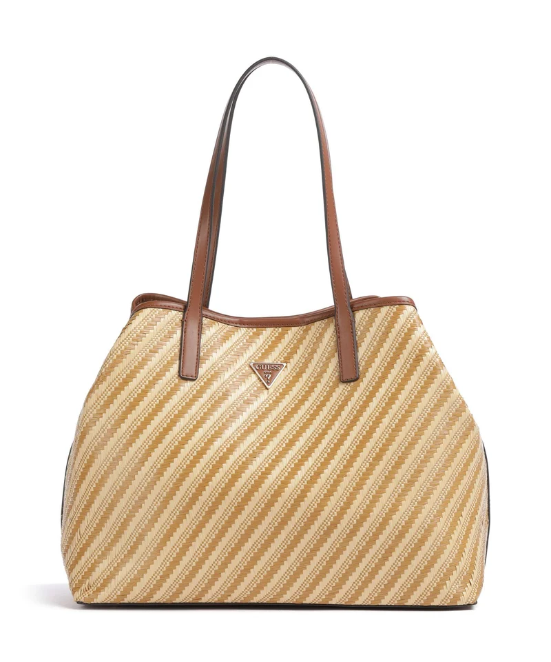 Guess Vikky Large Bolsa shopping natural/cognac