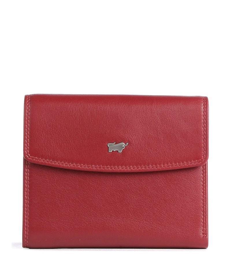 Braun Büffel Golf Secure Monedero rot
