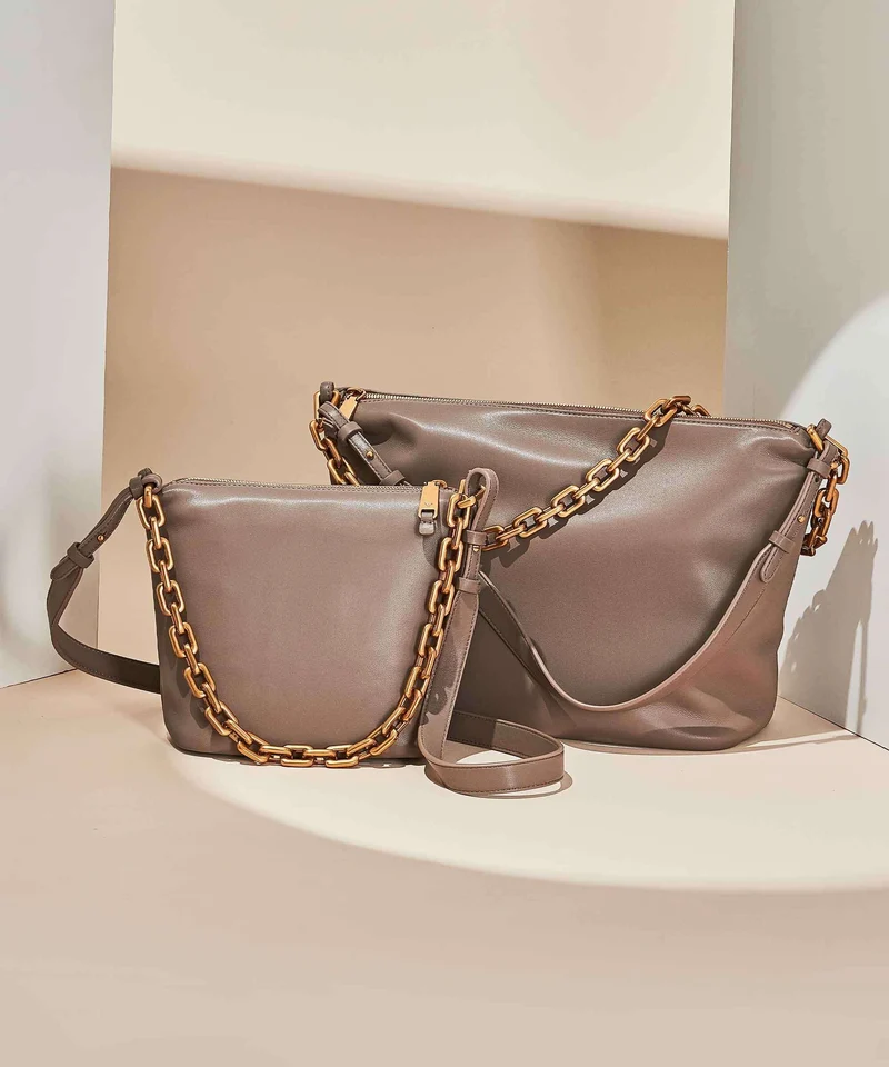 Emporio Armani Sofi Bolso de hombro taupe