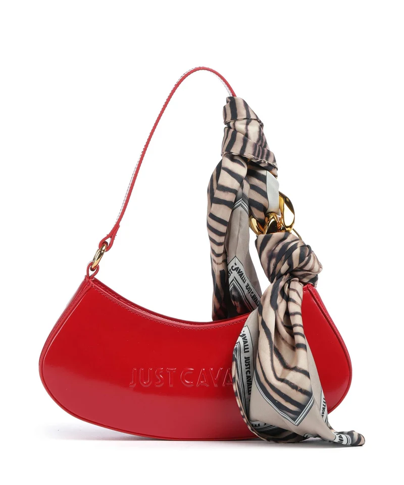Just Cavalli Chain Foulard Bolso de hombro barbados cherry