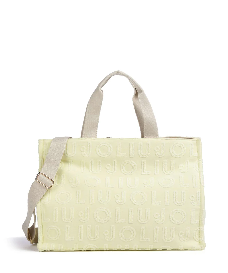 Liu Jo Logo Bolsa shopping pale yellow
