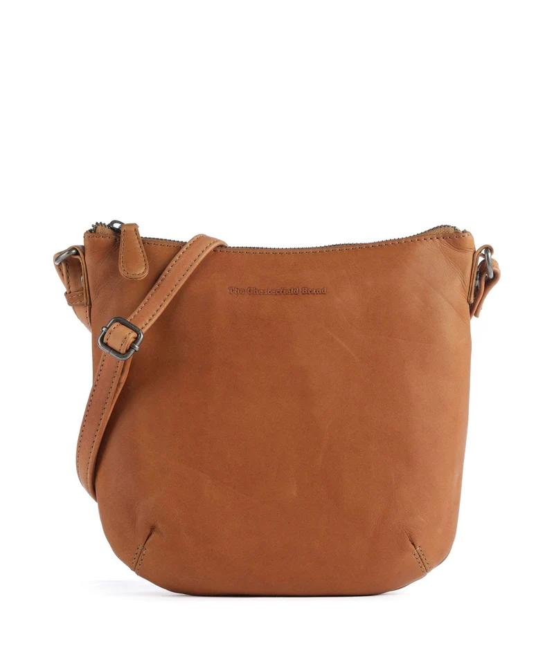 The Chesterfield Brand Wax Pull Up Cow Redding Bandolera cognac