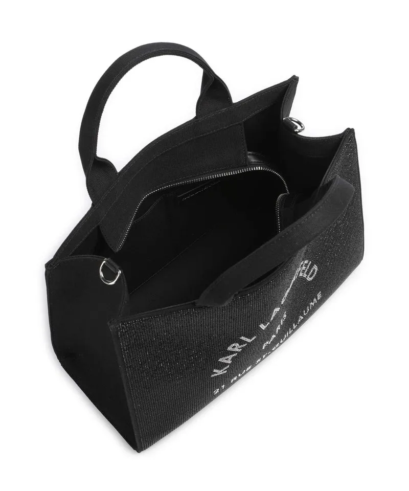 Karl Lagerfeld K/Rue St Guillaume Medium Bolso de mano black embellishment