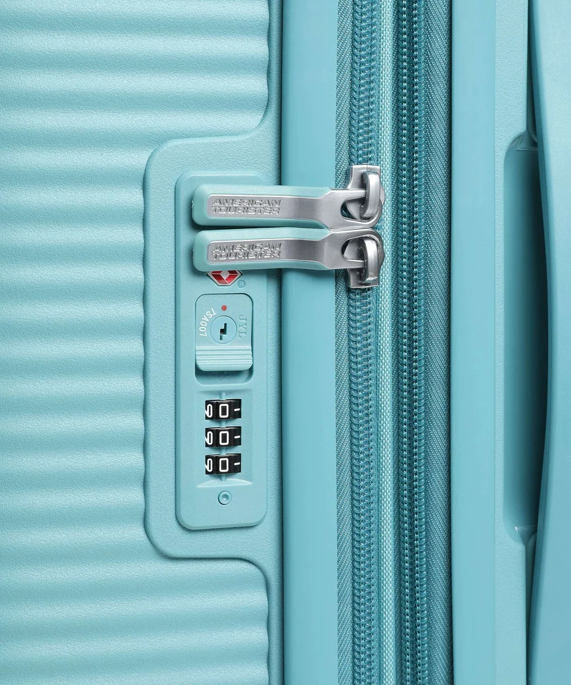 American Tourister Soundbox Maleta con 4 ruedas turquoise tonic